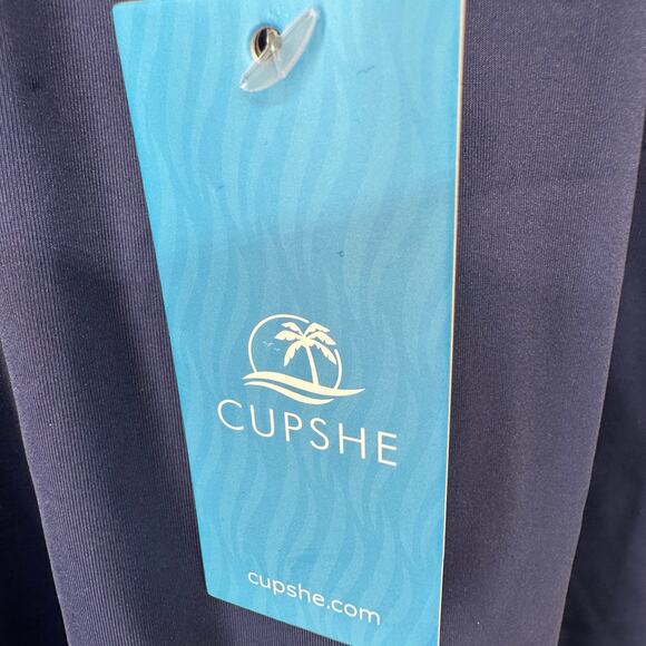 NEW Cupshe Blue X Iskra Ruffled V-Neck Tummy Control One Piece Plus Size 3X - Picture 6 of 9